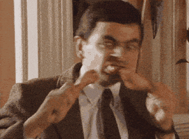 每日GIF(2021-07-07)的gif-Mr Bean Chicken GIF