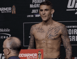 每日GIF(2021-07-11)的gif-Flexing Dustin Poirier GIF by UFC