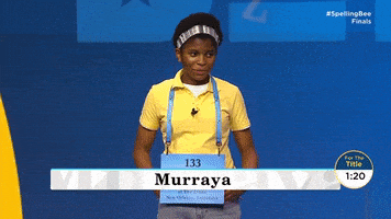 每日GIF(2021-07-13)的gif-Happy Spelling Bee GIF by GIPHY News