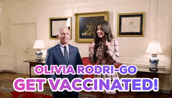 每日GIF(2021-07-17)的gif-Vaccine Olivia Rodrigo GIF by GIPHY News