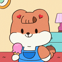 每日GIF(2021-07-19)的gif-Happy Ice Cream GIF
