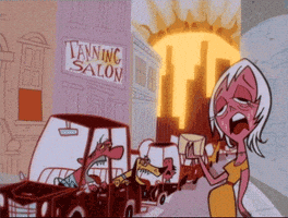 每日GIF(2021-07-20)的gif-Melting Powerpuff Girls GIF