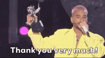 每日GIF(2021-07-22)的gif-Thank You Very Much GIF by 2020 MTV Video Music Awards