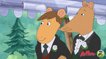 每日GIF(2021-07-29)的gif-Love Is Love Wedding GIF by PBS KIDS