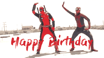 每日GIF(2021-07-29)的gif-happy deadpool GIF