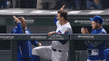 每日GIF(2021-07-30)的gif-high five anthony rizzo GIF by MLB