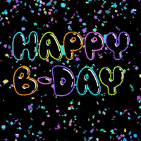 每日GIF(2021-08-02)的gif-Happy Birthday Confetti GIF by MOODMAN