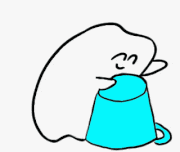 歯のマンガ的gif的gif-バケツぽんぽん