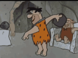 每日GIF(2021-08-15)的gif-Bowling Flintstones GIF