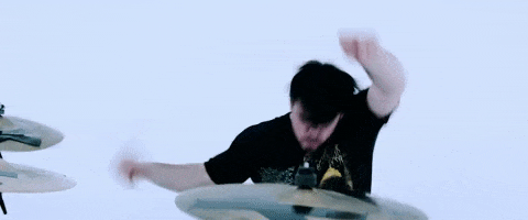 每日GIF(2021-08-17)的gif-Rock Drumming GIF by HOT MILK