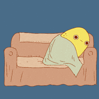 每日GIF(2021-08-20)的gif-Couch Potato Animation GIF by Alice Socal