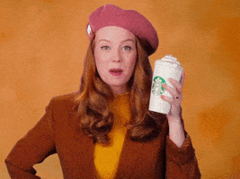 每日GIF(2021-08-24)的gif-Pumpkin Spice Coffee GIF by Starbucks