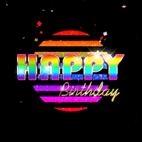 每日GIF(2021-09-02)的gif-Happy Birthday Neon GIF by Omer Studios
