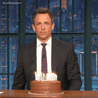 每日GIF(2021-09-13)的gif-Happy Birthday GIF by Late Night with Seth Meyers