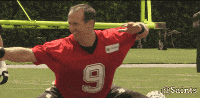 每日GIF(2021-09-13)的gif-Drew Brees Nfl GIF by New Orleans Saints