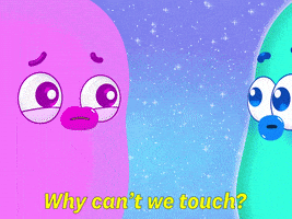 每日GIF(2021-09-14)的gif-Dont Touch Me GIF by GIPHY Studios Originals