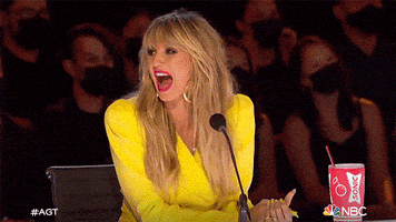 每日GIF(2021-09-16)的gif-Heidi Klum Laugh GIF by America's Got Talent