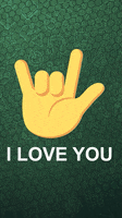 每日GIF(2021-09-17)的gif-I Love You Emoticons GIF