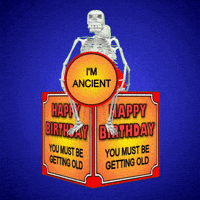 每日GIF(2021-09-20)的gif-Getting Old Happy Birthday GIF