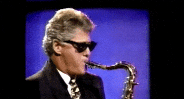 每日GIF(2021-09-24)的gif-bill clinton saxophone GIF