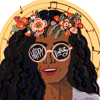 每日GIF(2021-09-26)的gif-Happy Birthday Beauty GIF by Hello All