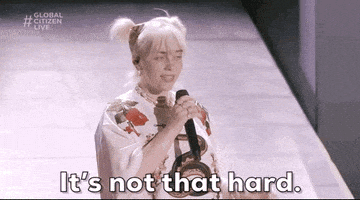 每日GIF(2021-09-27)的gif-Billie Eilish Reaction GIF by Global Citizen