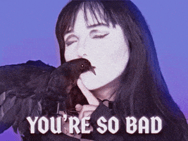 每日GIF(2021-10-01)的gif-Goth You Are Bad GIF by GIPHY Studios Originals