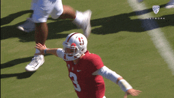 每日GIF(2021-10-03)的gif-Stanford Football Running GIF by Pac12Network