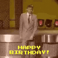 每日GIF(2021-10-08)的gif-Happy Birthday Dancing GIF