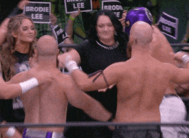 每日GIF(2021-10-10)的gif-Pro Wrestling Hug GIF by ALL ELITE WRESTLING