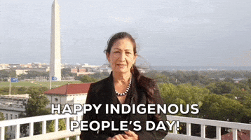 每日GIF(2021-10-12)的gif-Native American Indigenous Peoples Day GIF by GIPHY News