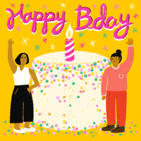 每日GIF(2021-10-16)的gif-Waving Happy Birthday GIF by Hello All