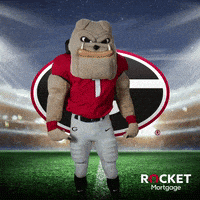 每日GIF(2021-10-17)的gif-Flexing Georgia Bulldogs GIF by Rocket Mortgage