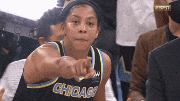 每日GIF(2021-10-18)的gif-Chicago Sky Reaction GIF by WNBA