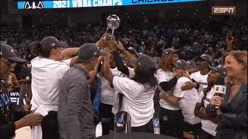 每日GIF(2021-10-18)的gif-Chicago Sky Reaction GIF by WNBA