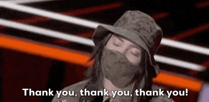 每日GIF(2021-10-20)的gif-Billie Eilish Thank You GIF by Billboard Music Awards