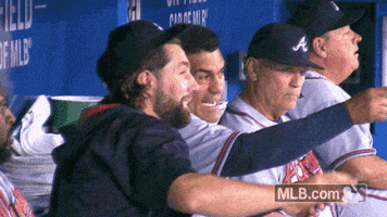 每日GIF(2021-10-20)的gif-Atlanta Braves Eddie GIF by MLB