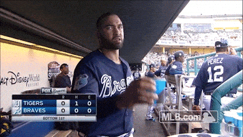 每日GIF(2021-10-20)的gif-Atlanta Braves Wave GIF by MLB