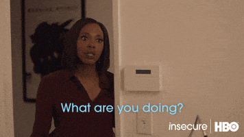 每日GIF(2021-10-25)的gif-What Are You Doing Word GIF by Insecure on HBO