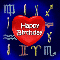 每日GIF(2021-10-28)的gif-Happy Birthday Heart GIF