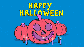 每日GIF(2021-11-01)的gif-Trick Or Treat Reaction GIF by Simon Super Rabbit