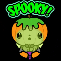 每日GIF(2021-11-01)的gif-Halloween Pumpkin GIF by Robo Roku