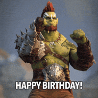 每日GIF(2021-11-13)的gif-Happy Birthday Reaction GIF by Raid Shadow Legends