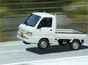 GIFMAGAZINE MEME的gif的gif-４輪で走る！？軽トラ！？