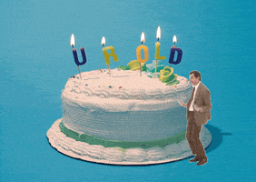 每日GIF(2021-12-02)的gif-Happy Birthday Cake GIF by Birthday Bot