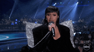 每日GIF(2021-12-07)的gif-Cardi B Yes GIF by AMAs
