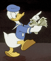 每日GIF(2021-12-11)的gif-Donald Duck Money GIF