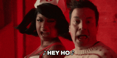 每日GIF(2021-12-13)的gif-Megan Thee Stallion Hey Ho GIF by Jimmy Fallon