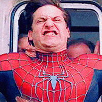 每日GIF(2021-12-19)的gif-Spider-Man Face GIF