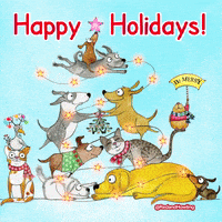每日GIF(2021-12-24)的gif-Happy Merry Christmas GIF by Red & Howling
